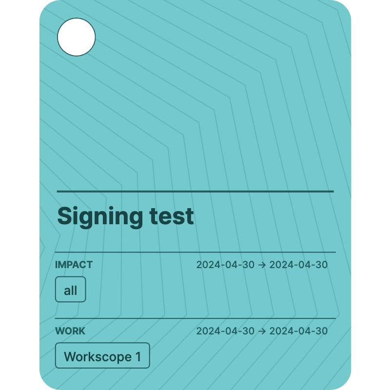 Signing test