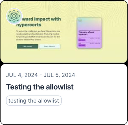 Testing the allowlist