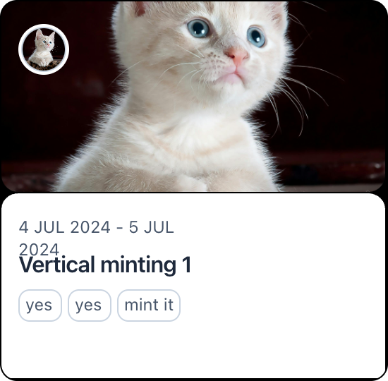 Vertical minting 1