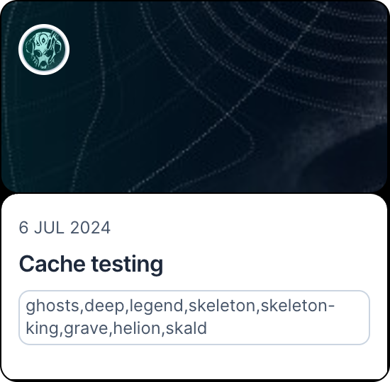 Cache testing