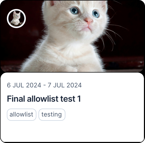 Final allowlist test 1