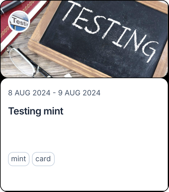 Testing mint