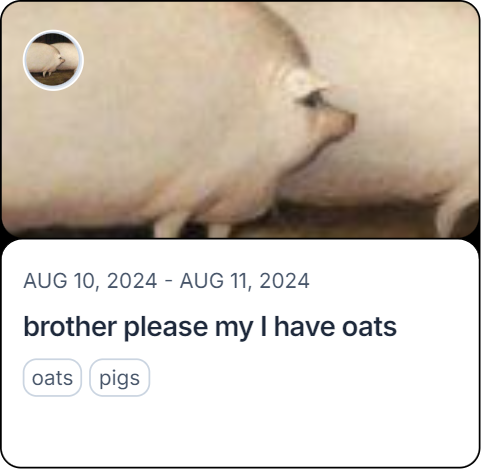 brother please my I have oats