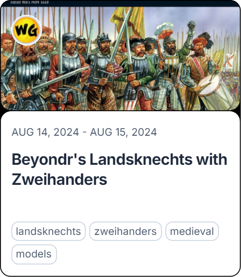 Beyondr's Landsknechts with Zweihanders