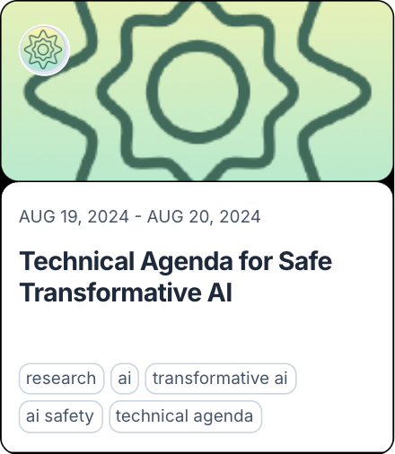 Technical Agenda for Safe Transformative AI