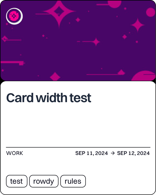 Card width test