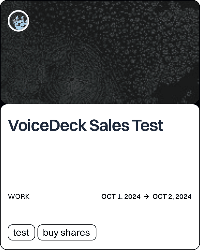 VoiceDeck Sales Test