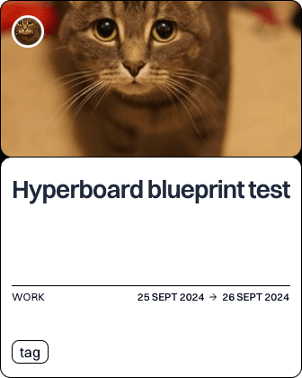 Hyperboard blueprint test