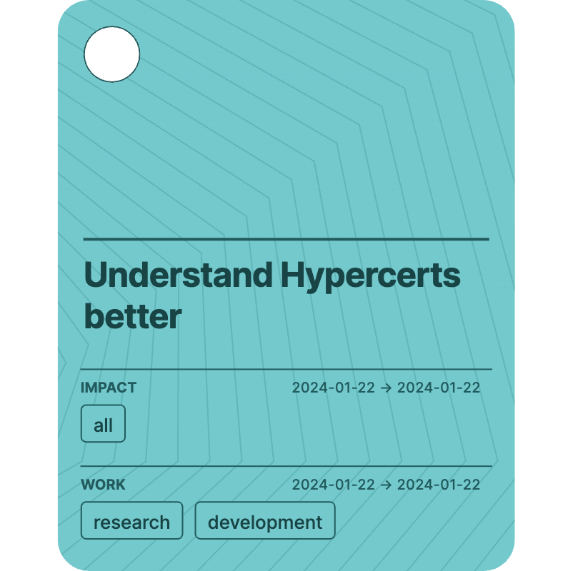 Understand Hypercerts better