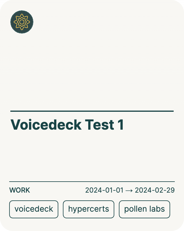 Voicedeck Test 1