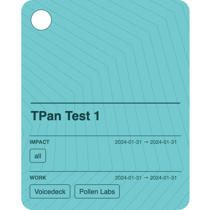 TPan Test 1