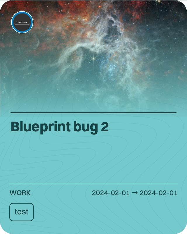 Blueprint bug 2